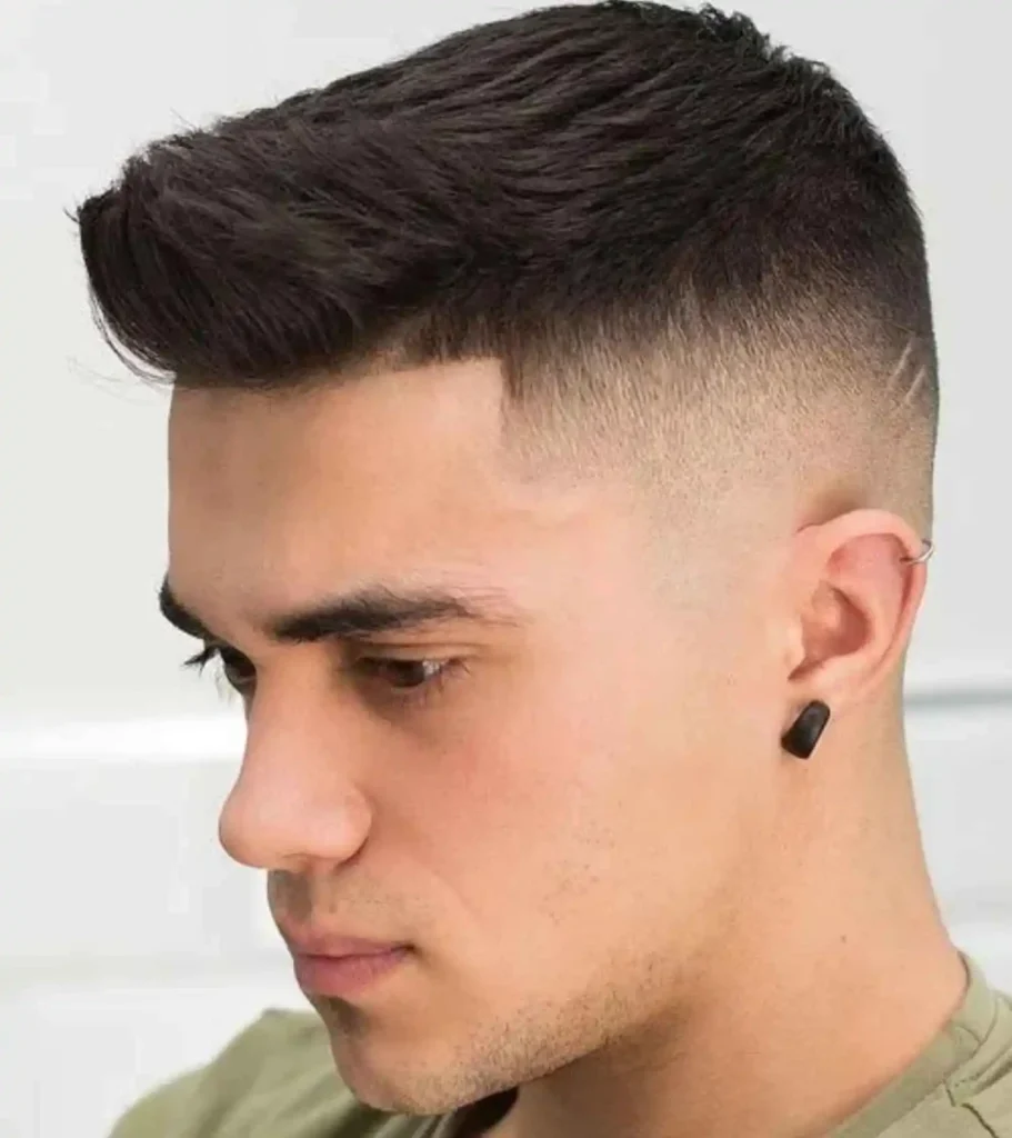 Crew Cut with Pompadour Touch