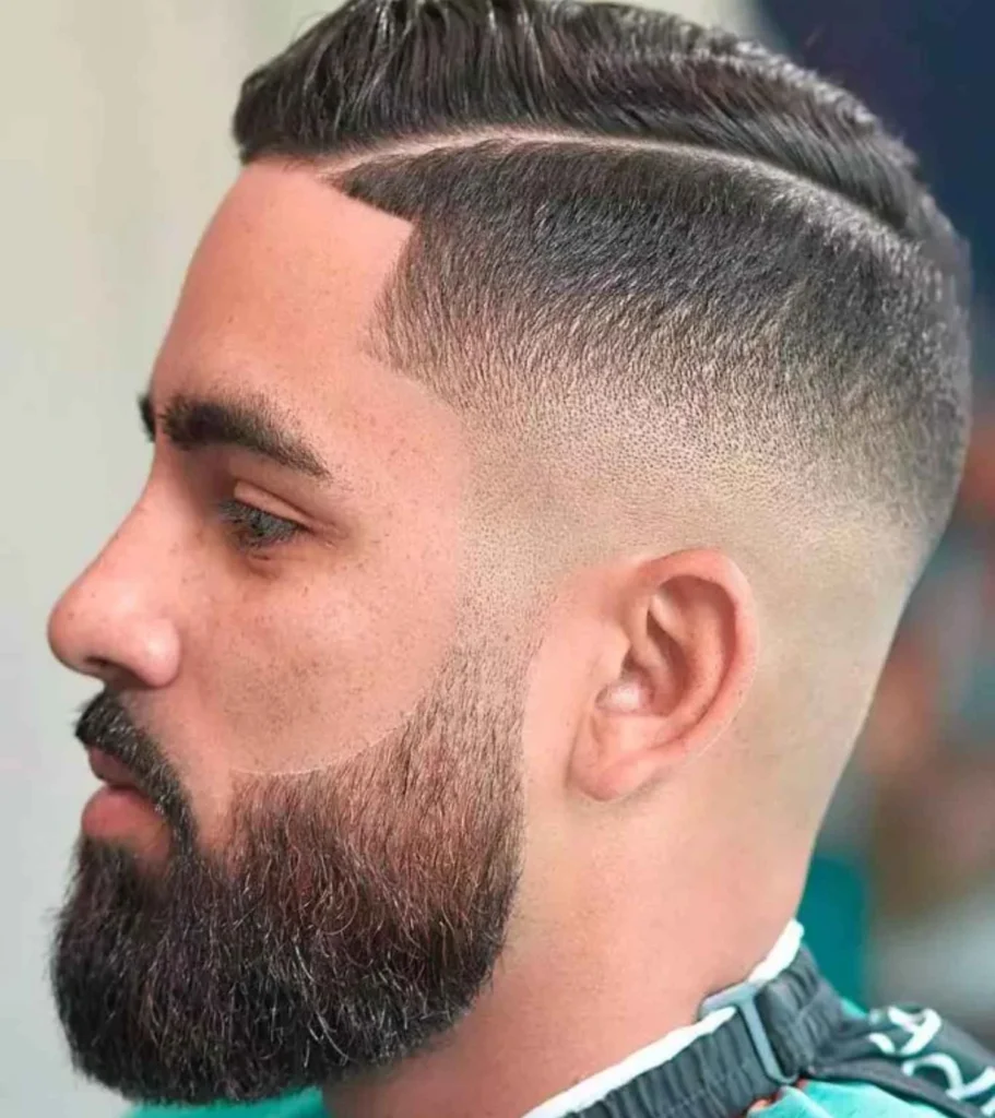Edgy Part with High Fade