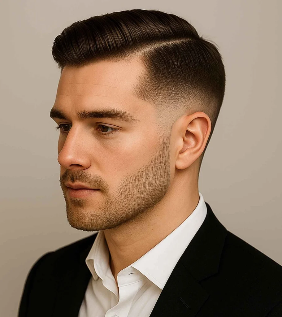 Fine Side Part Fade