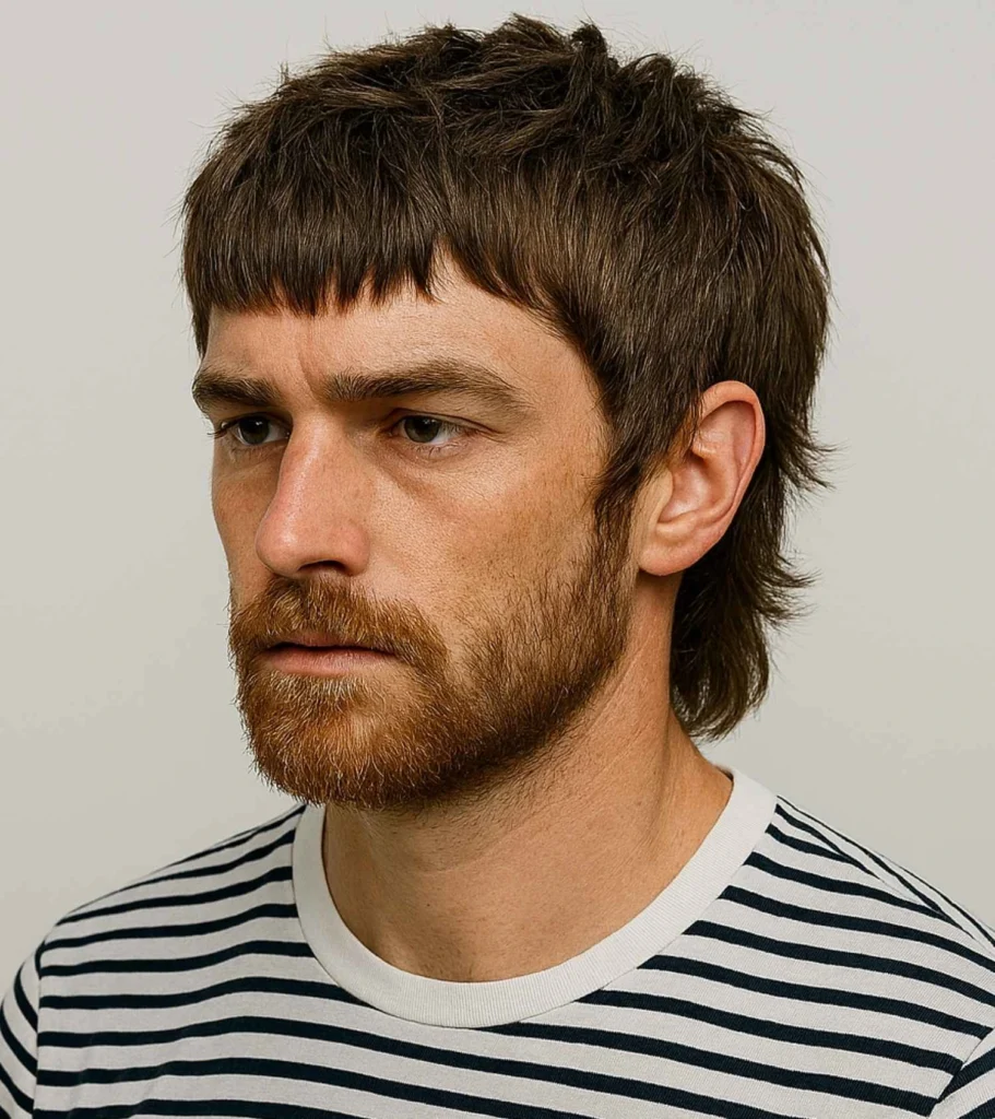 Mod with Angular Fringe with Beard