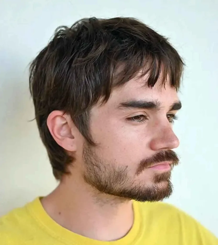 Short, Choppy Mod with Beard