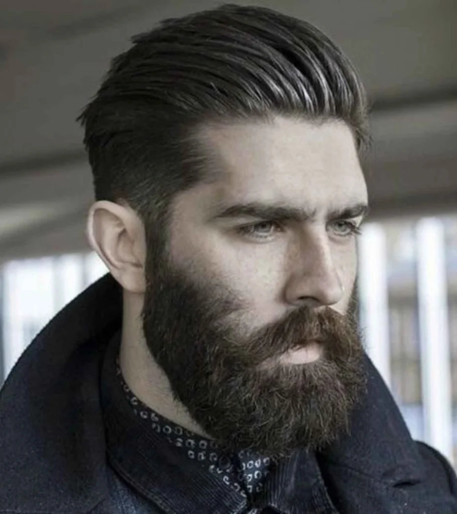 Slick Back with Beard