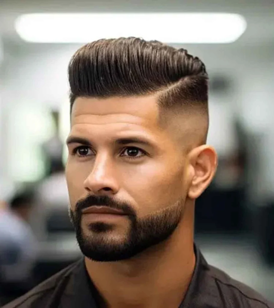 Textured Pompadour Fade