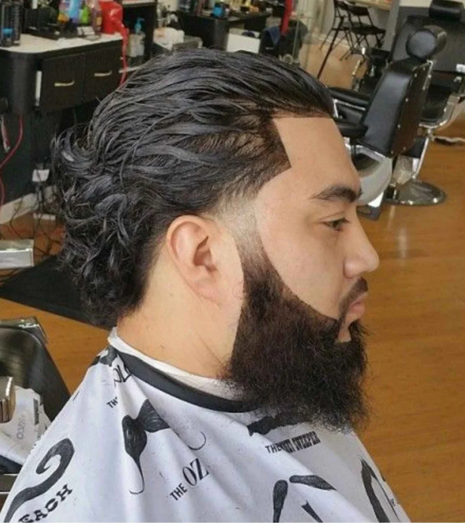 Wavy Combed Back Hair