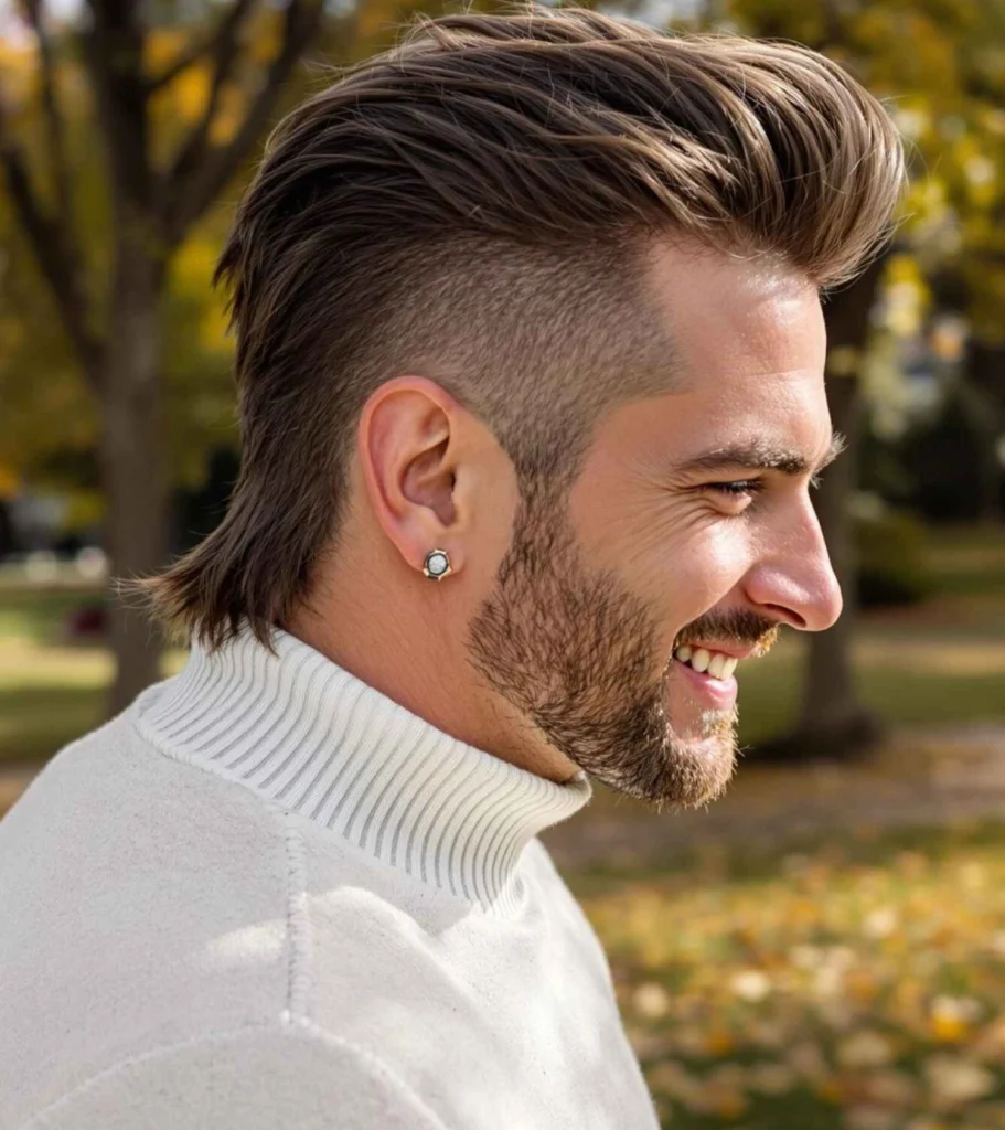 Comb Over Mullet