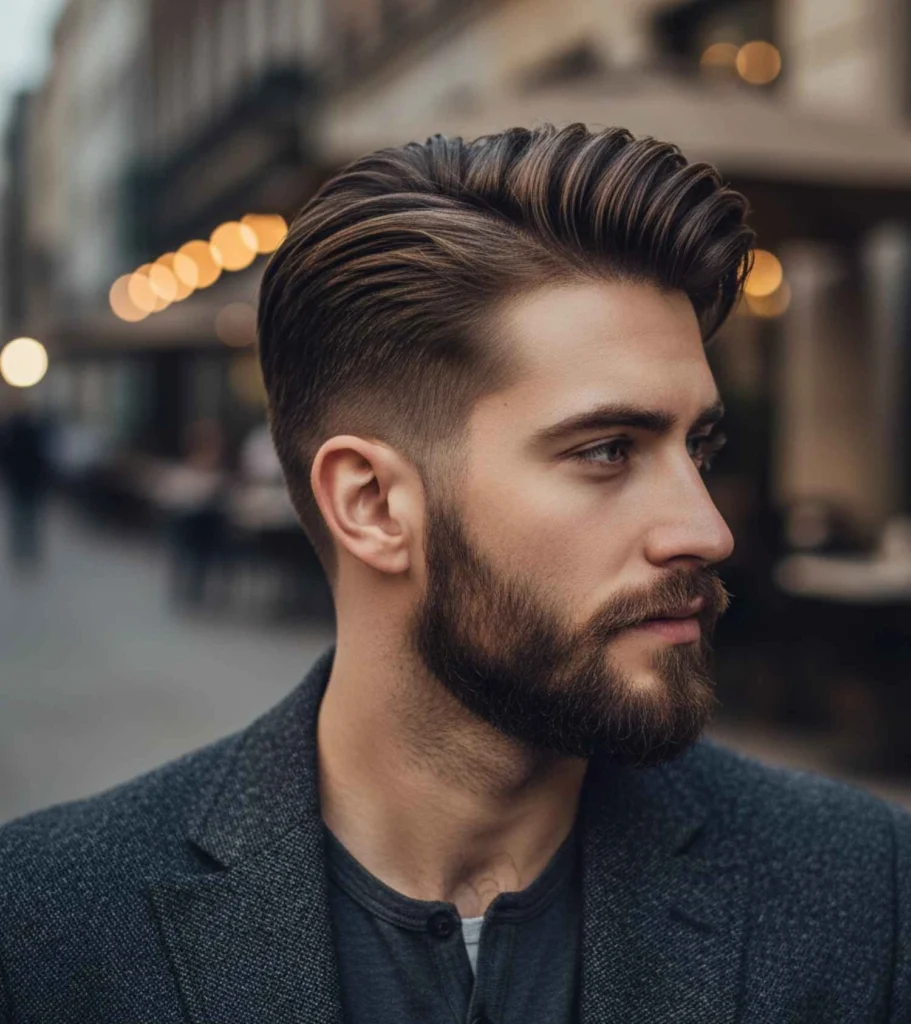 Comb Over Taper Fade