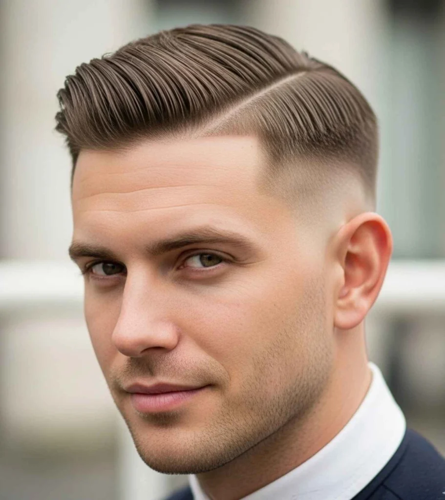 Comb Over Taper Fade