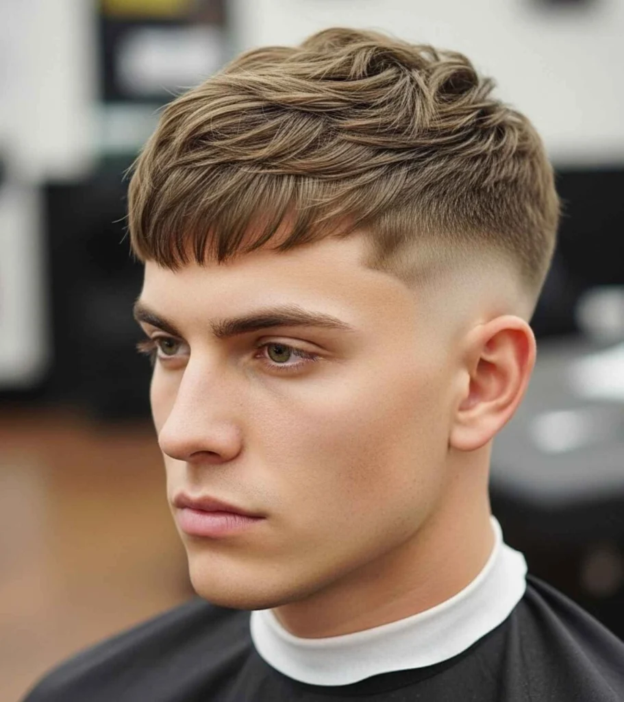 Layered French Crop with Low Fade