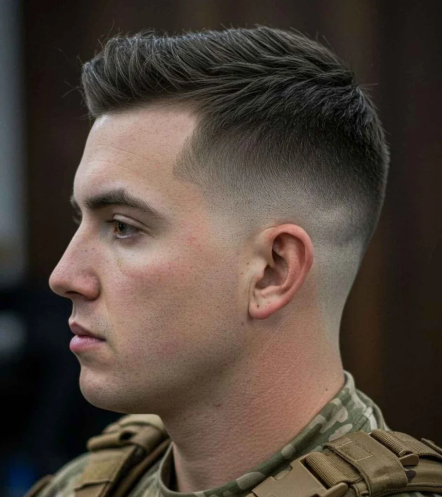 Military Comb Over Fade