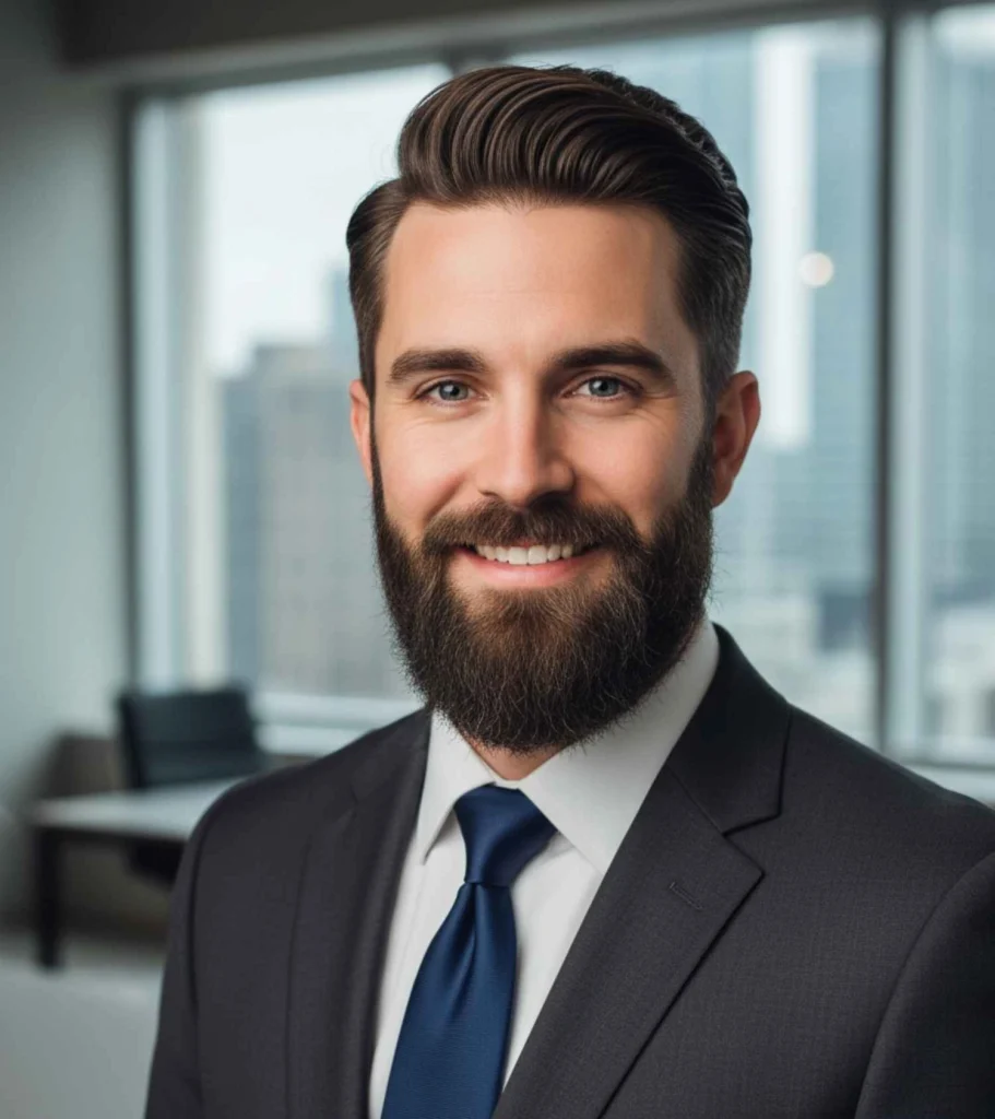 Professional Comb Over with Beard