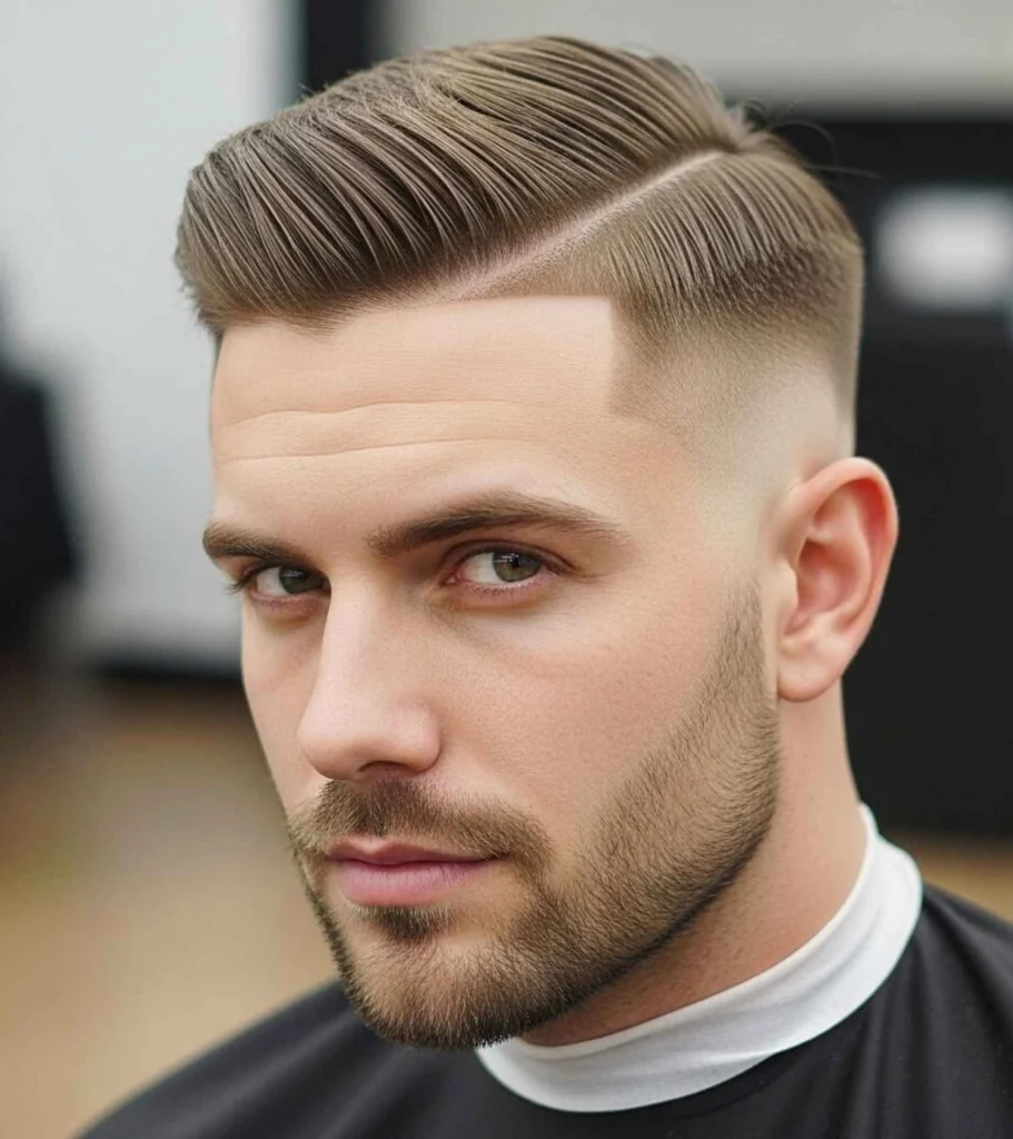 Side Part with Taper Fade