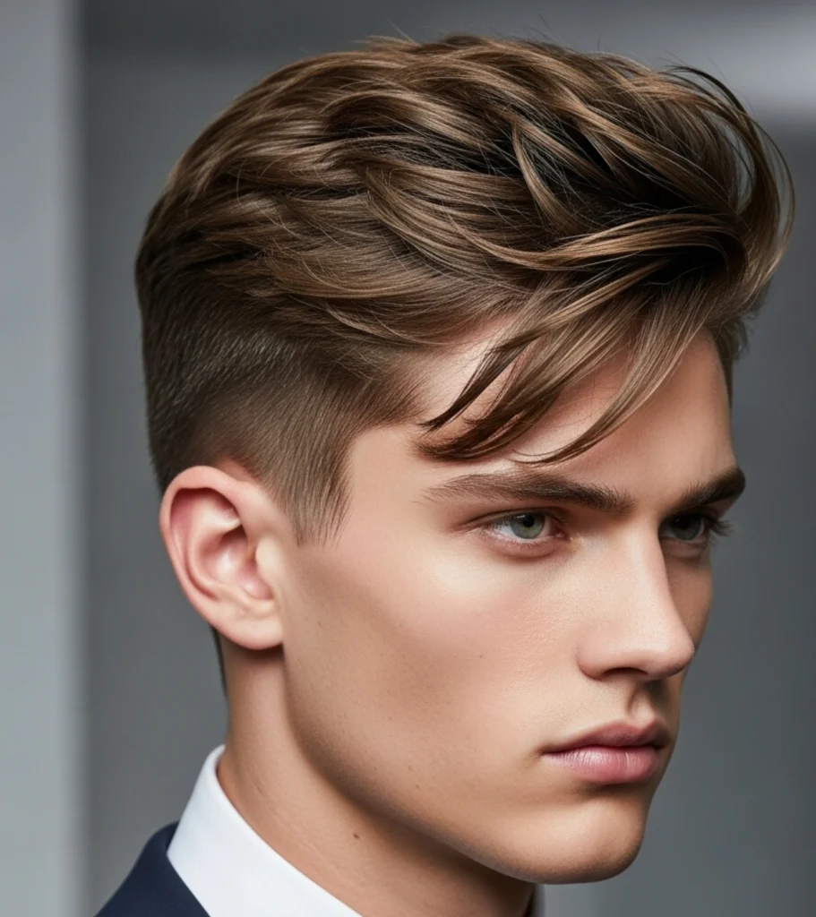 Textured Fringe Quiff