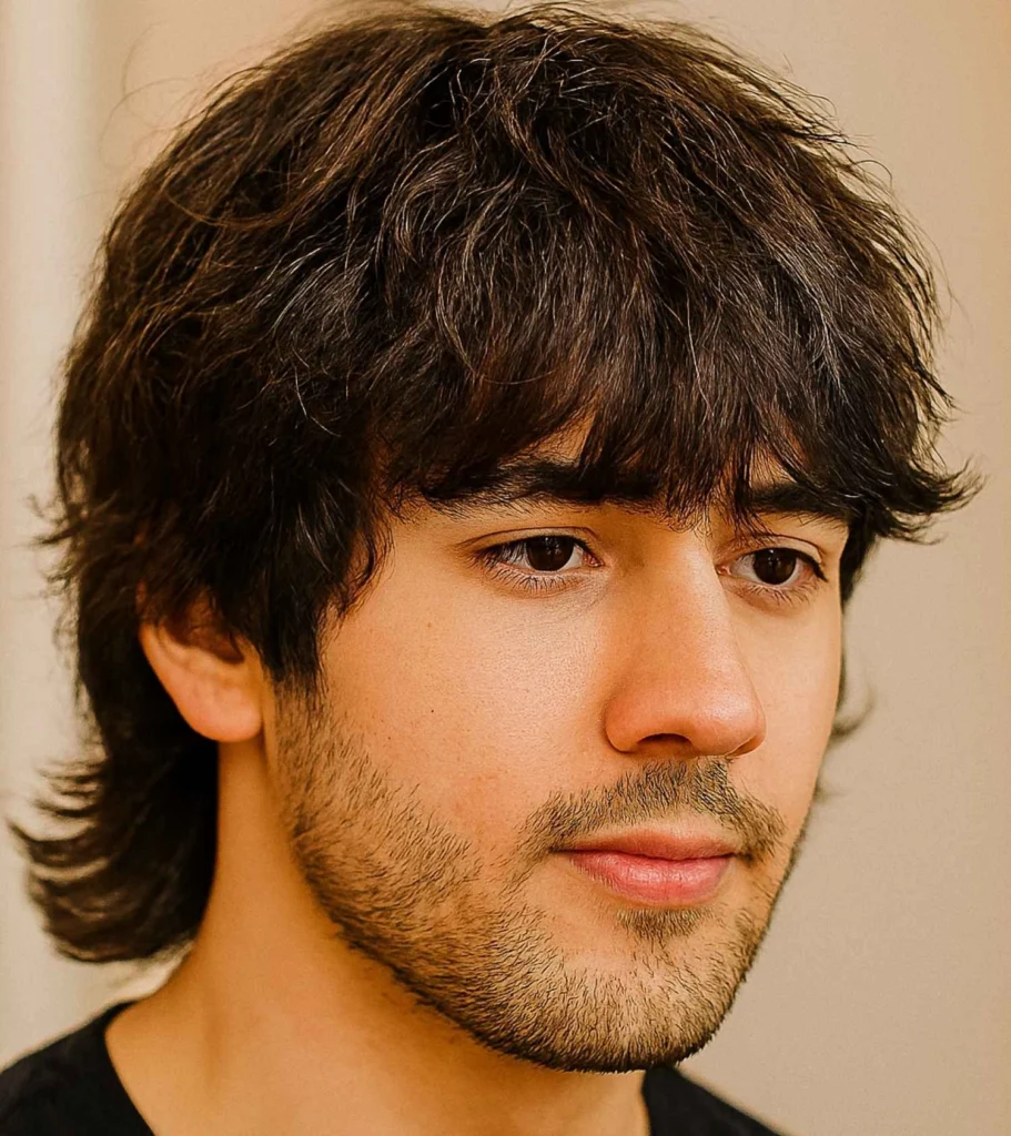Thick, Shaggy Hair with Layers