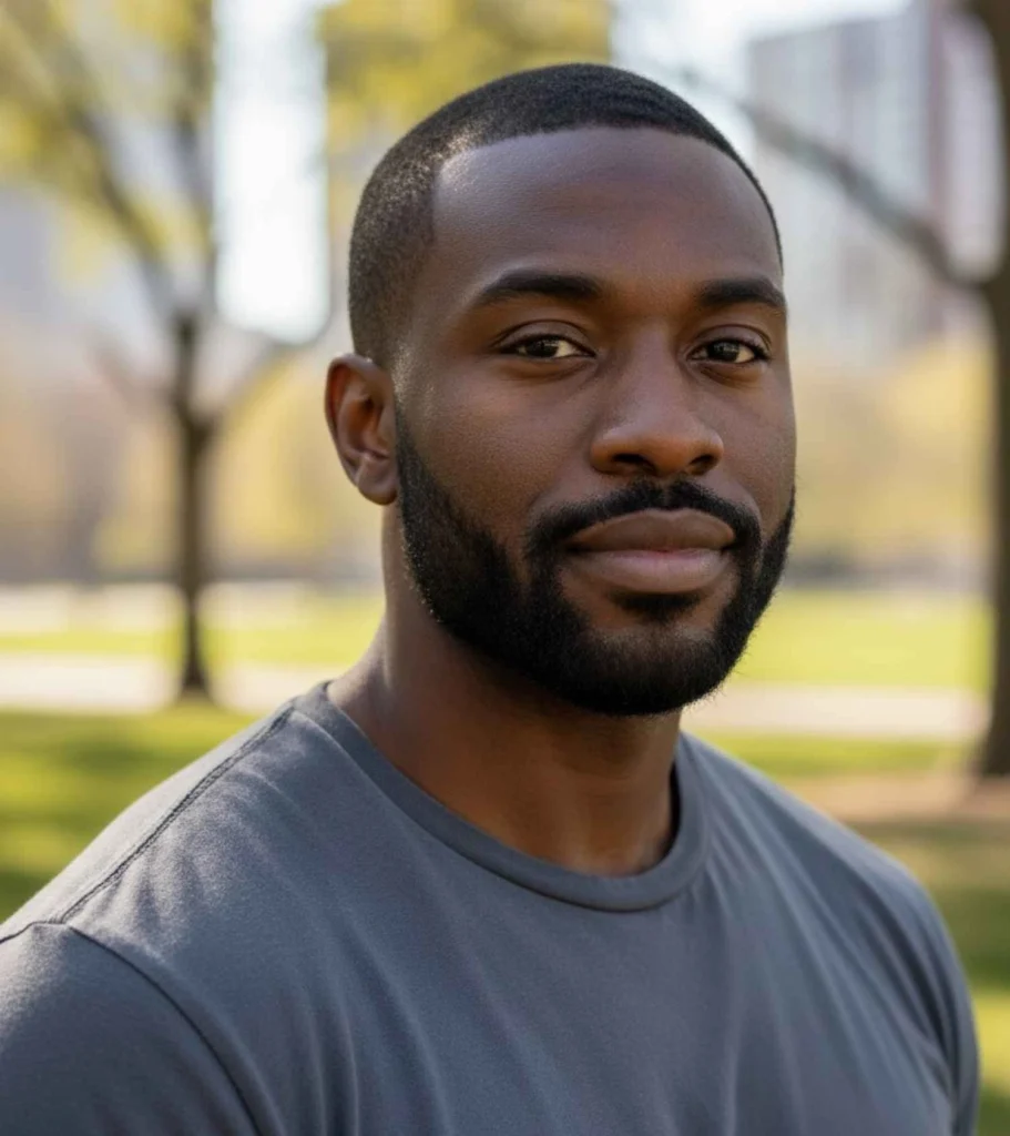 Buzz Cut with Beard Line Up