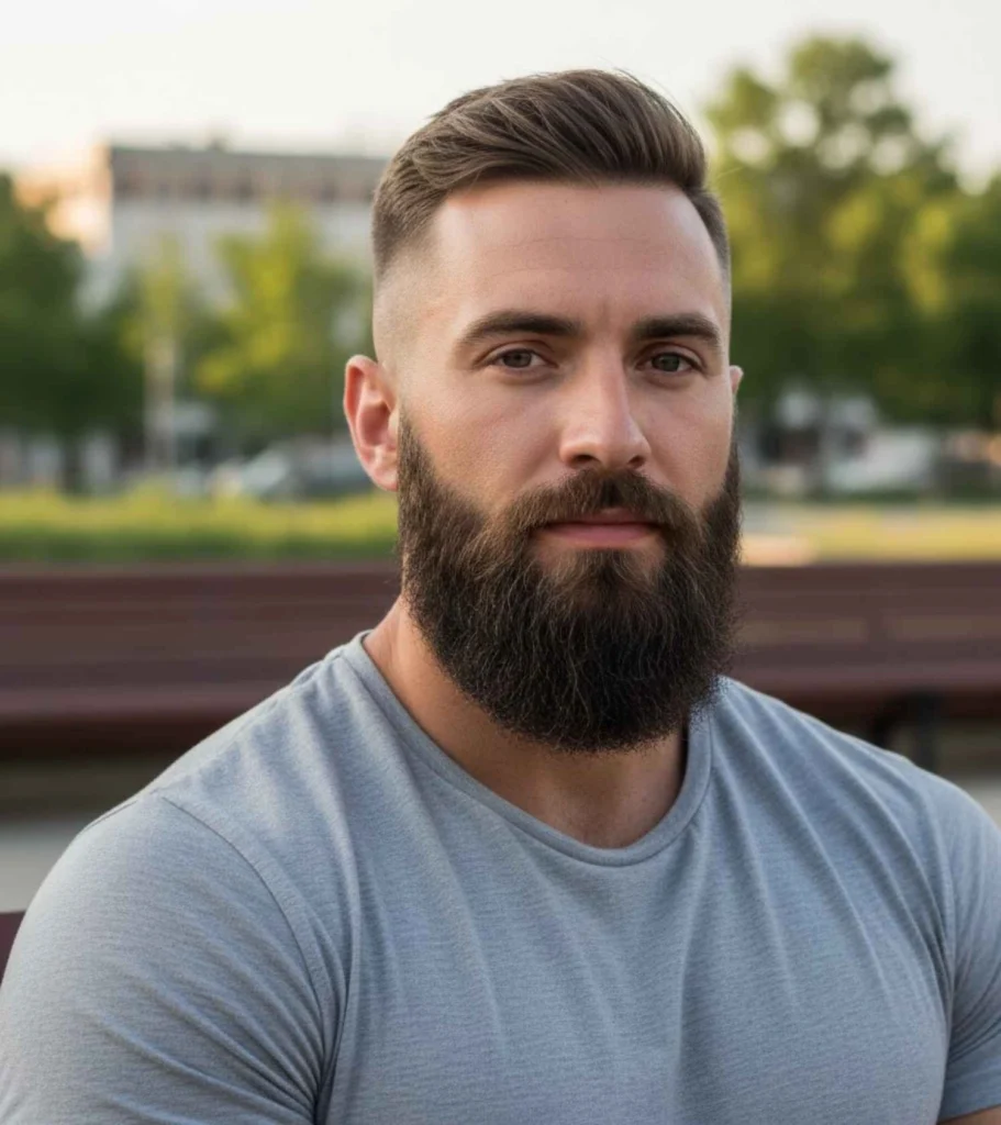 Fade with Full Beard