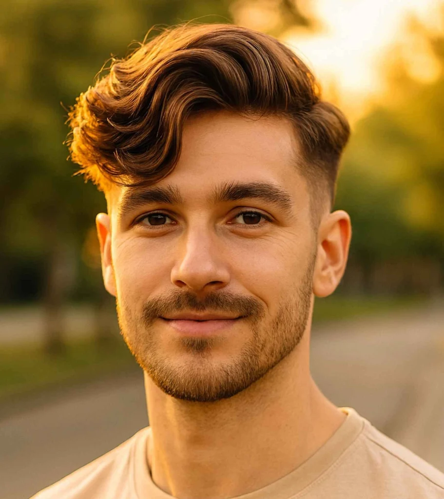 Long Wavy Fringe with Taper Fade