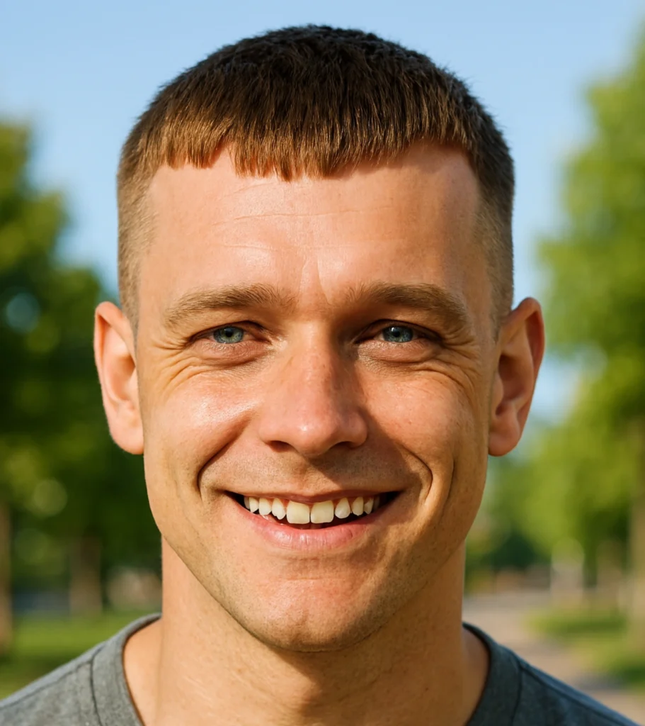 Crew Cut with Fringe