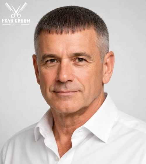 Caesar Cut for Balding Men