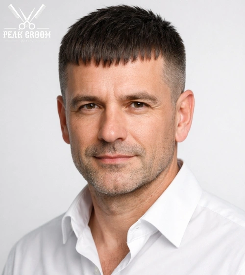 French Crop For Balding Men