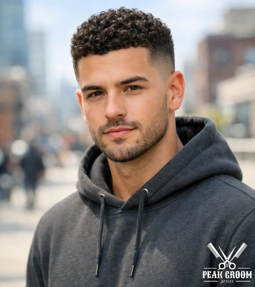 16 Guard Buzz Cut Low Taper Curly Hair