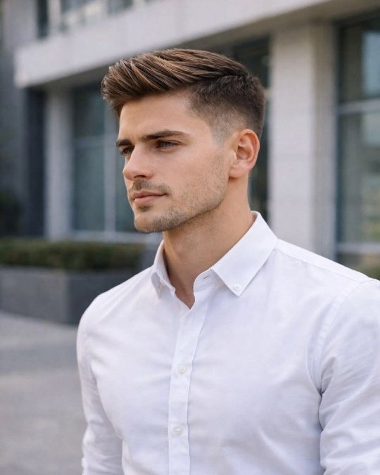 A Side-Swept Textured Quiff