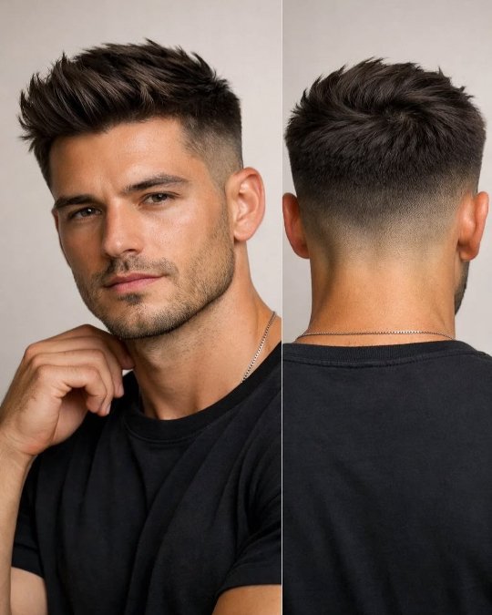 Spiky Top + Mid Fade