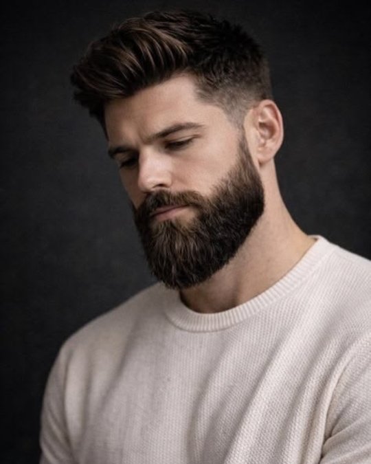 Rugged Bearded Quiff