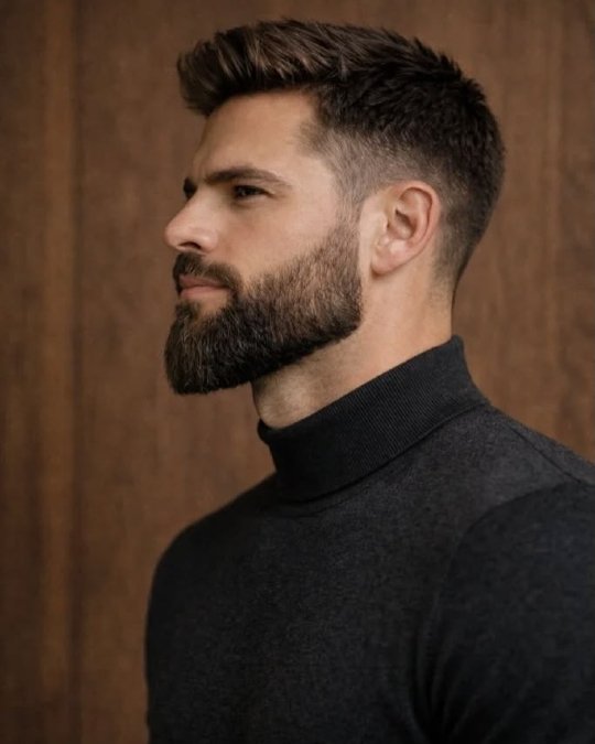 Short Crop and Boxed Beard
