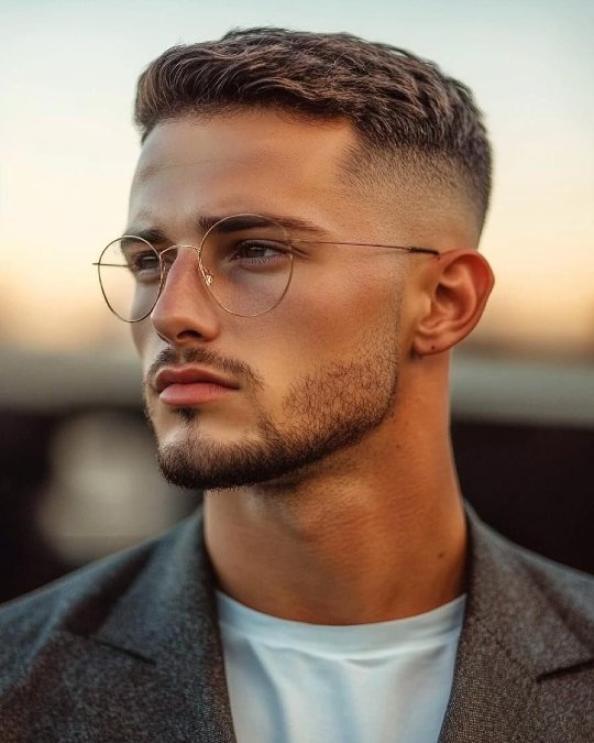 Short, Wavy Skin Fade