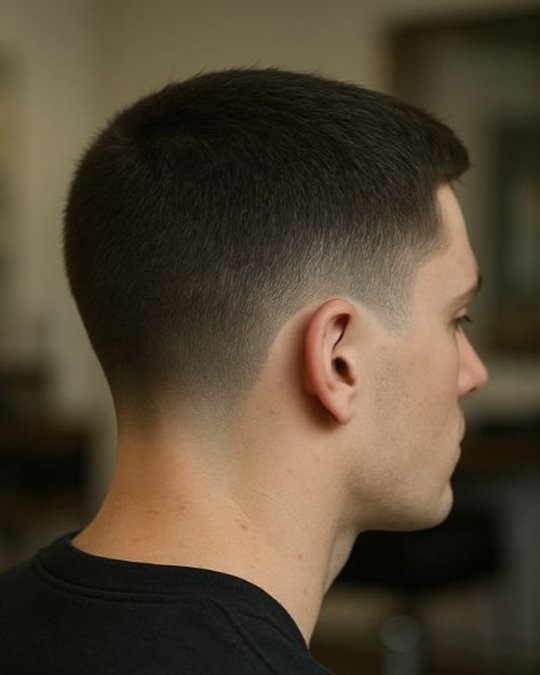 Buzz Cut + Taper Fade