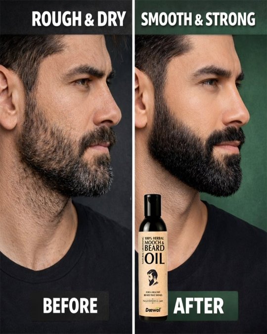 Rough vs Smooth Beard With Herbal Oil