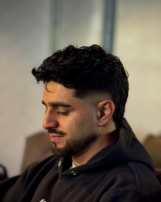Wavy Mullet Fade