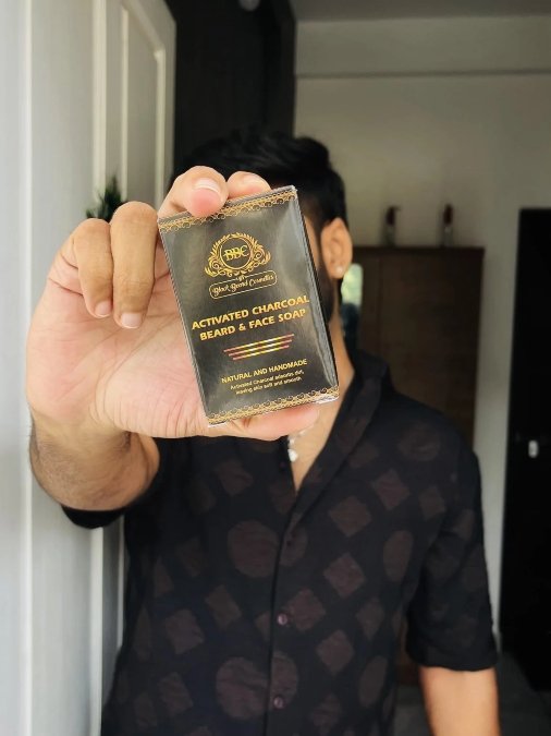 Charcoal Beard and Face Soap Bar
