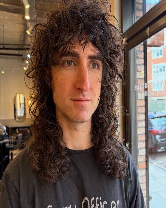 Long Curly Shag for Thick Hair