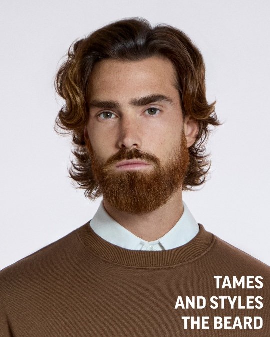 Neat Ginger Beard With Flowing Hair