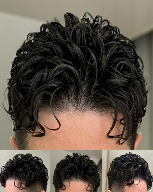 Wet Look Wavy Perm
