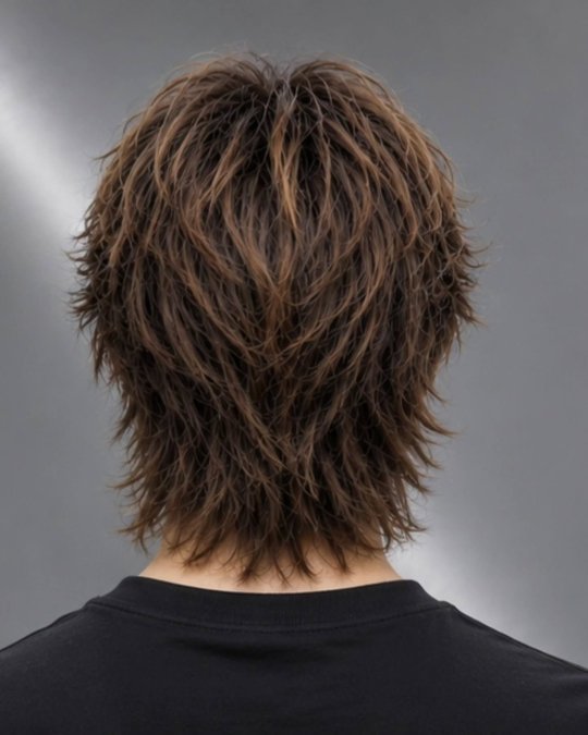 Wolf Cut Back View
