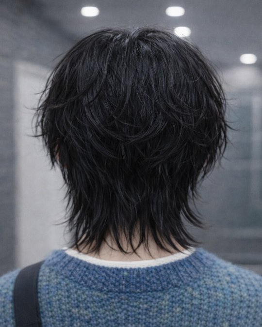 Pointed Nape Wolf Cut