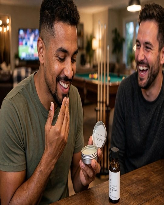 Balm Worked Into a Short Beard