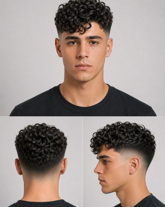 Clean Fade for Ringlet Curls