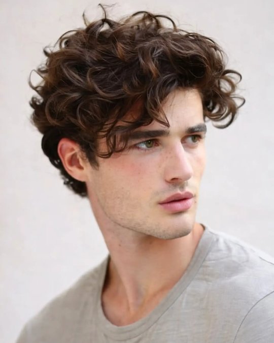 Long Curly Side Fringe