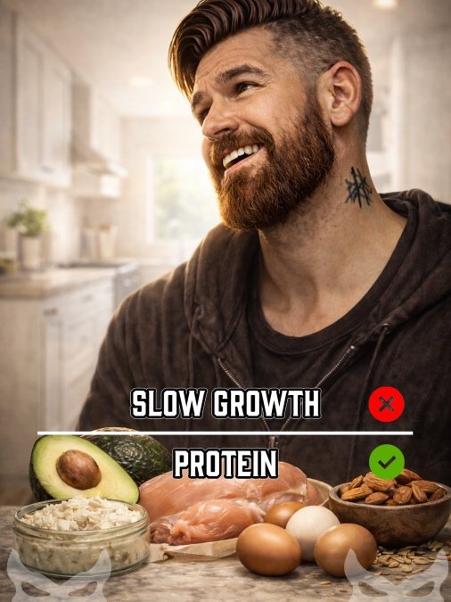Protein for Slow Beard Growth