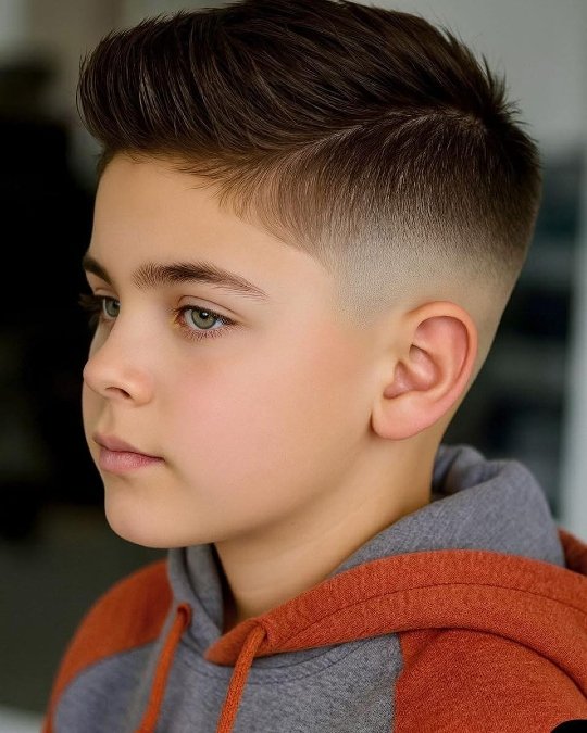 Short Side Swept Fade