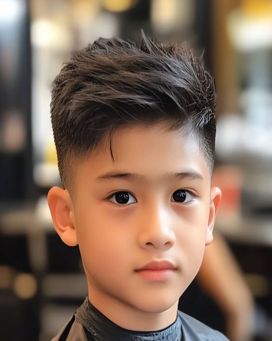 Spiky Fringe With Tapered Sides