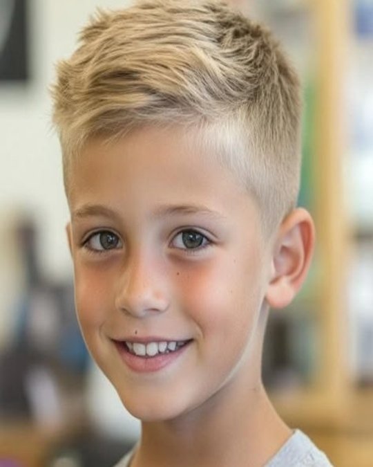 Blond Short Crop With Taper