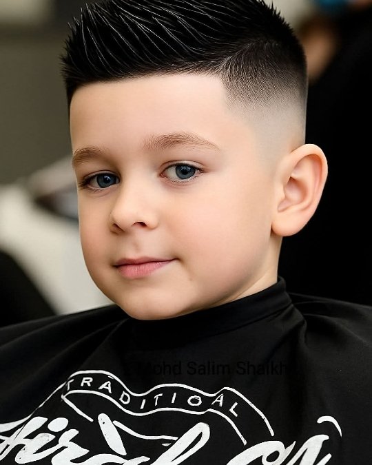 Spiky Top + Skin Fade