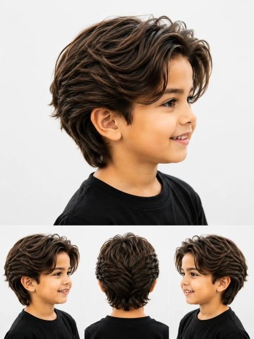 Layered Side Swept Fringe