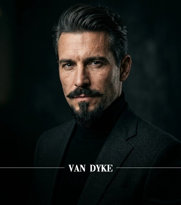 Classic Van Dyke + Slicked Hair
