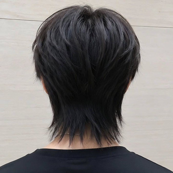 Rounded Wolf Cut With Wispy Neckline