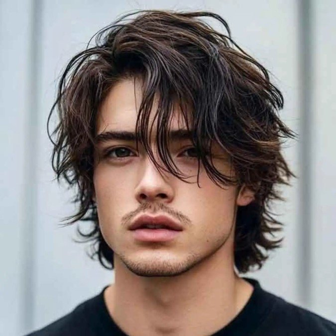 Shaggy Wolf Cut With Choppy Fringe